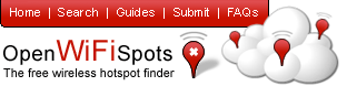 free wifi hotspots at OpenWiFiSpots